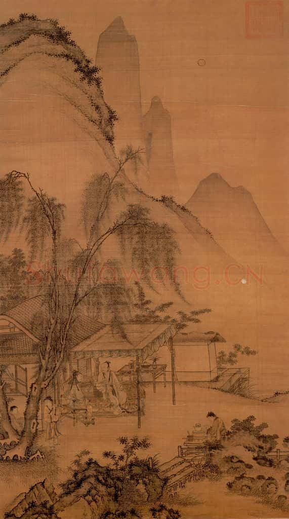 明朝 郭纯 人物 书画作品