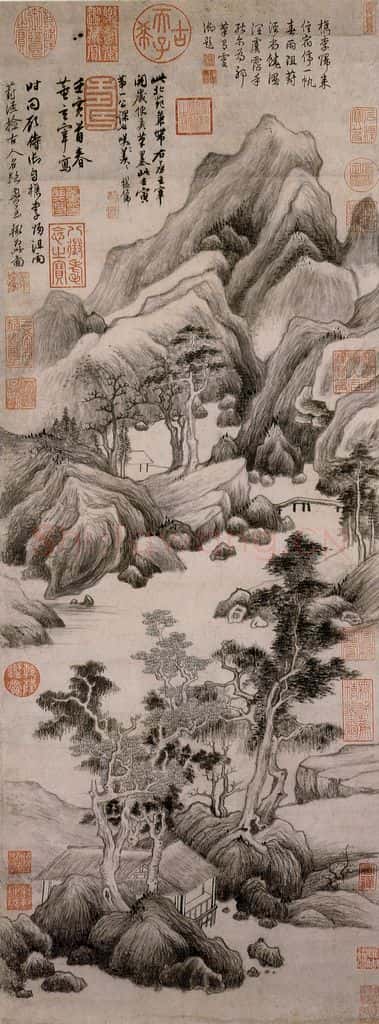 明朝 董其昌 葑泾访古图 书画作品