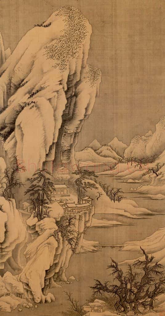 明朝 董其昌 倣宋元人缩本画及跋 书画作品