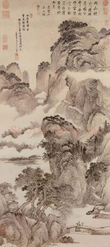 清 王翬 画山水 书画作品