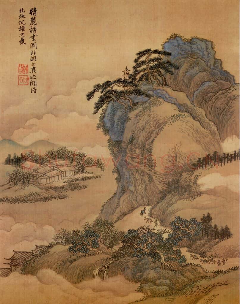 清 王翬 摹山水 书画作品
