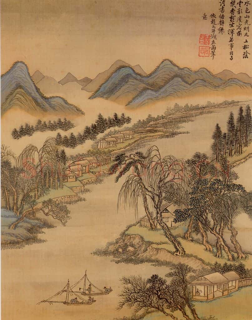 清 王翬 摹山水 书画作品