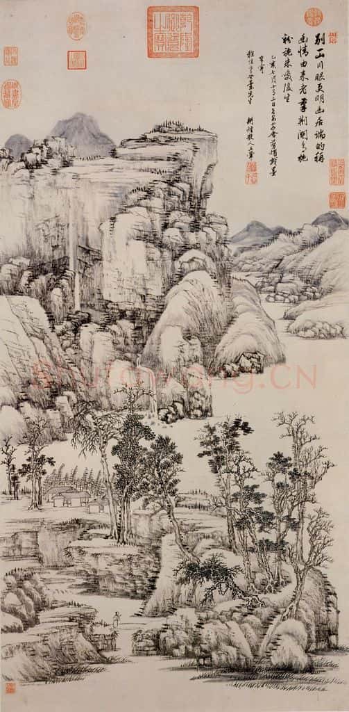 清 王翬 倣黄公望笔意 书画作品