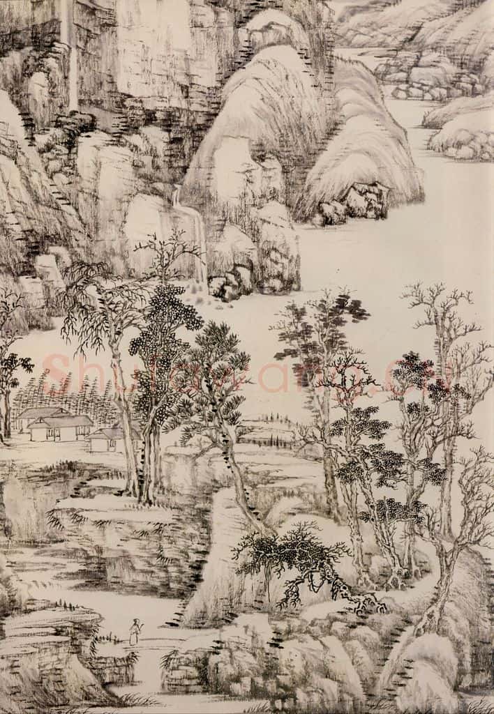 清 王翬 倣黄公望笔意 书画作品