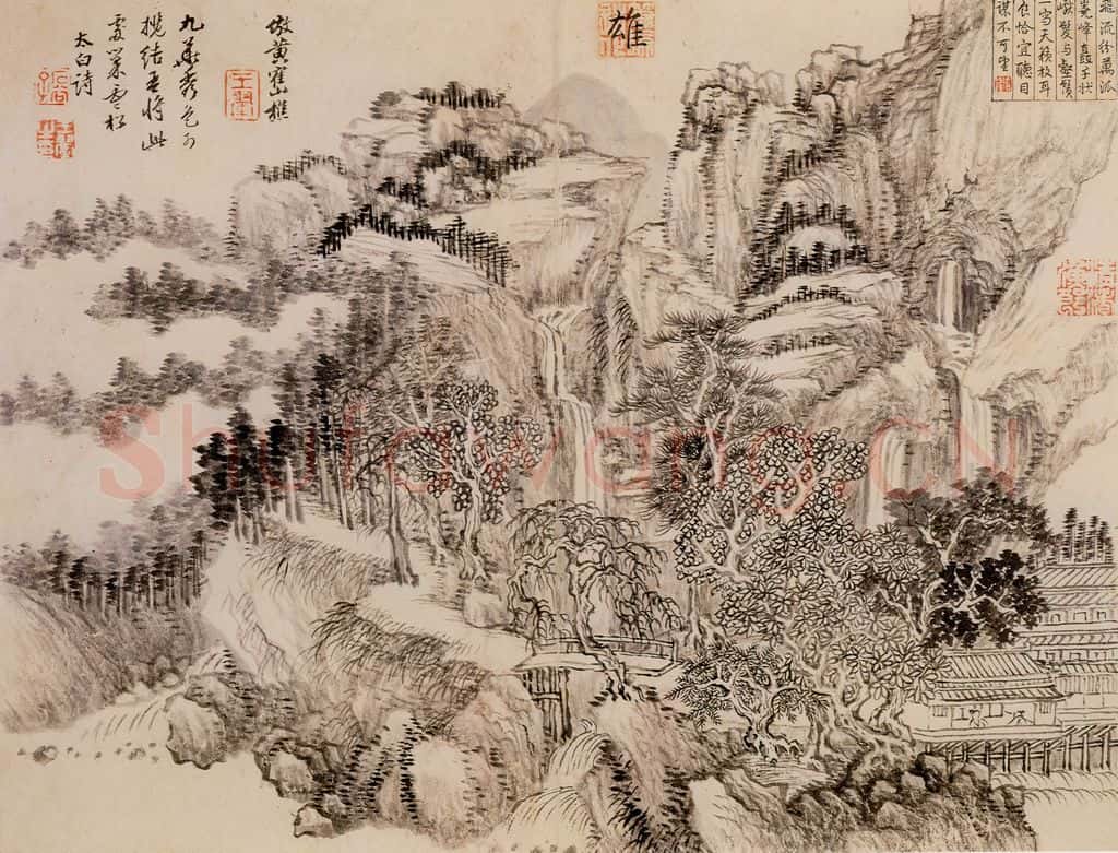 清 王翬 山水 书画作品
