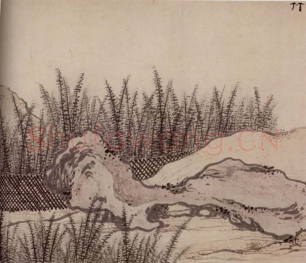 明 孙克弘《销间清课图》书画作品