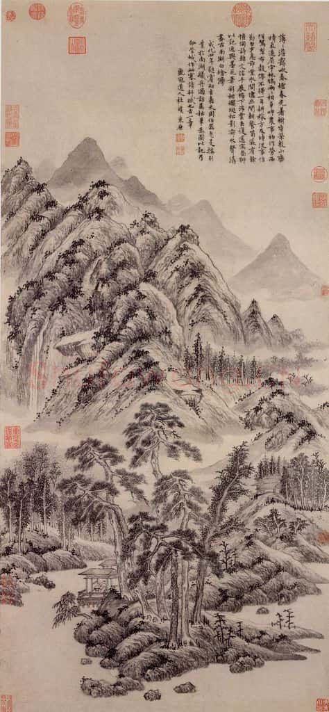 明 杜瓊《南湖草堂图》书画作品