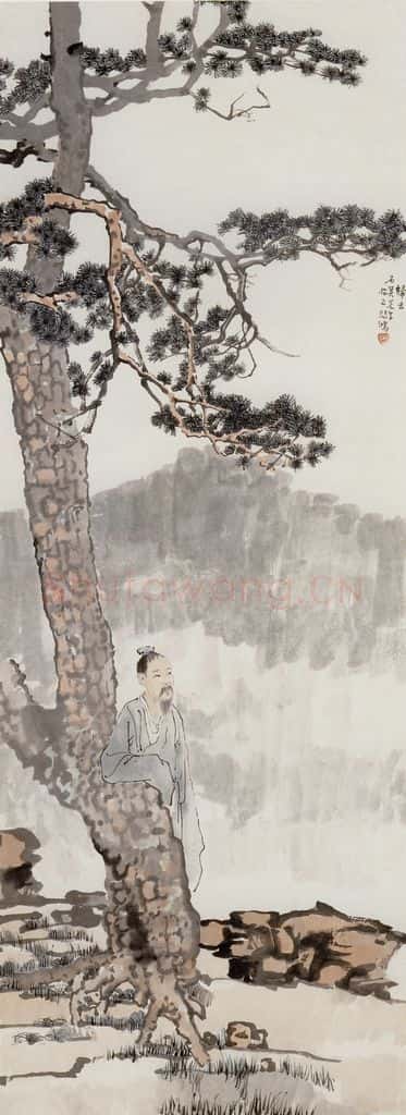 现代 徐悲鸿《歸去轴》书画作品