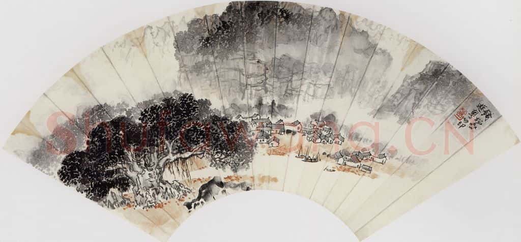 20世纪60年代 钱松岩《游粤心印》书画作品
