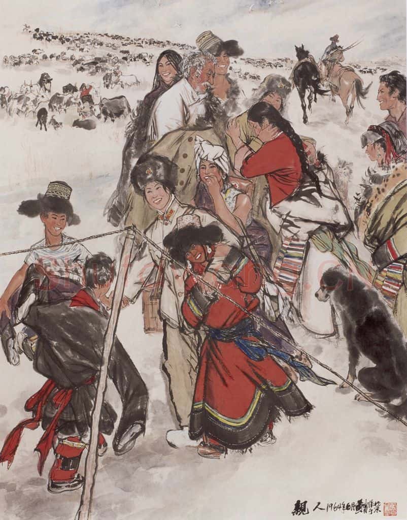 1964年 黄胄 亲人 书画作品