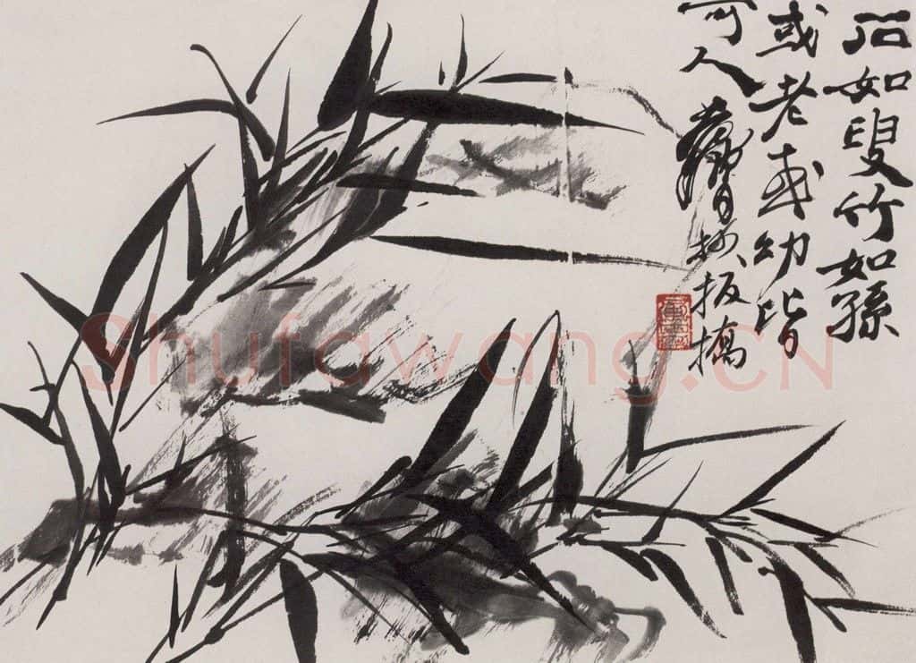 1982年 黄胄《墨竹》书画作品