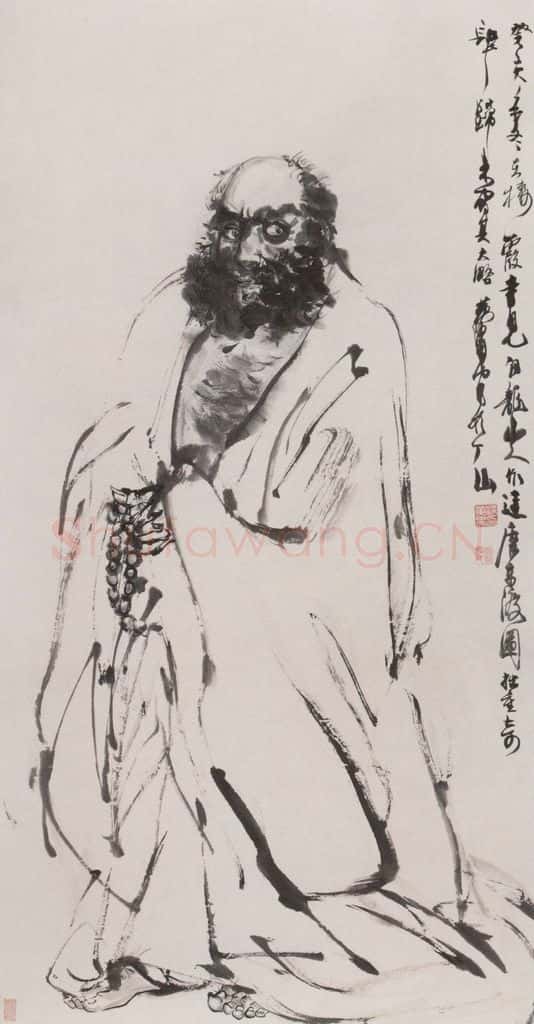 1983 黄胄《达摩》书画作品