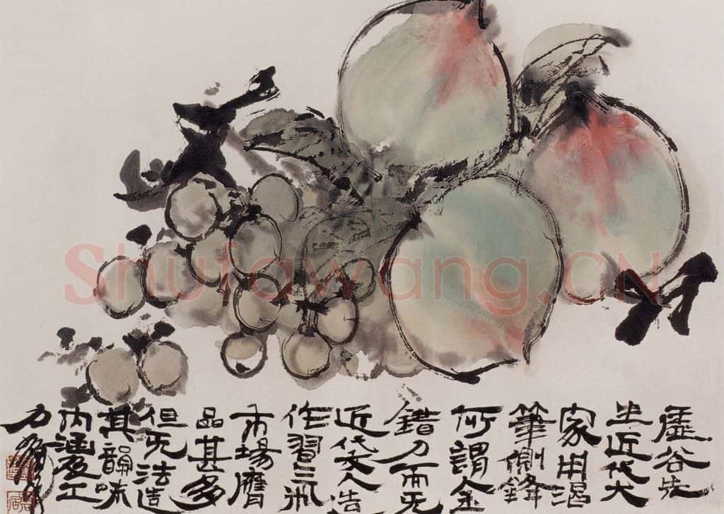 黄胄 仿虚谷笔意图 书画作品