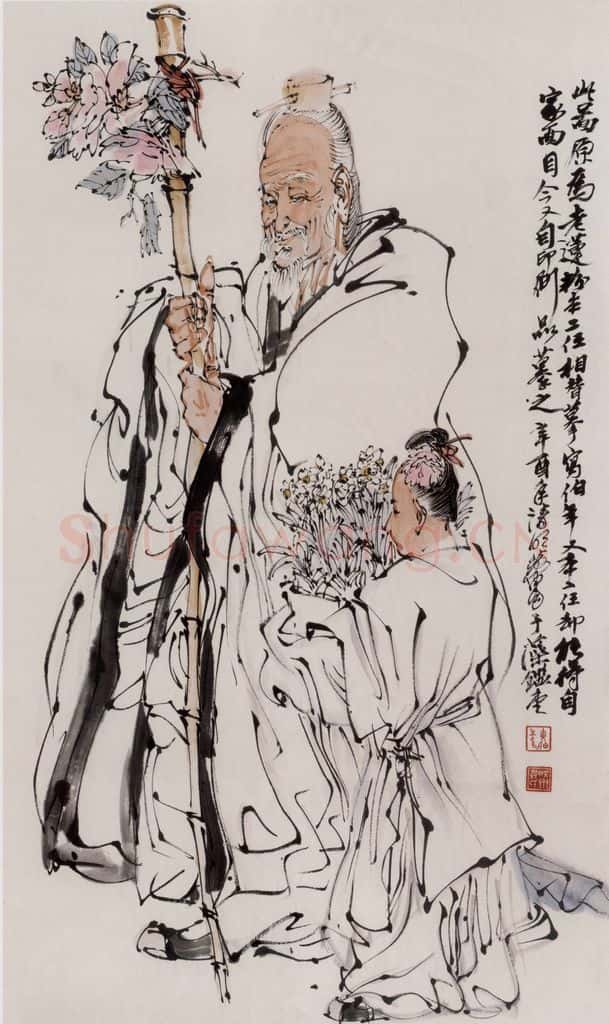 1981年 黄胄 献瑞 书画作品