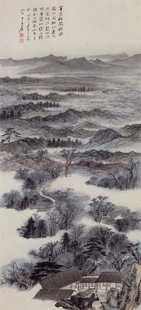 张大千 圆明园故址图 书画作品