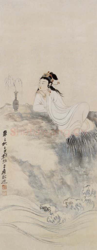 张大千 观音像 书画作品