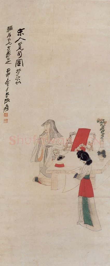 张大千 宋人觅句图 书画作品