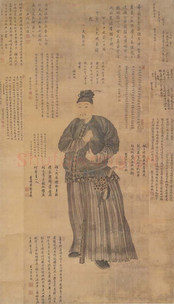 清 佚名《王可像》书画作品
