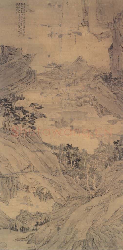 明 陆治《桃源图》书画作品