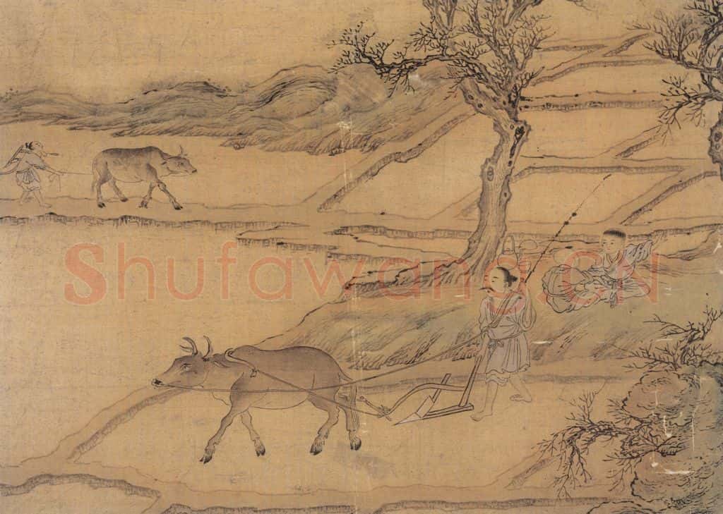 明 佚名《渔家乐》书画作品
