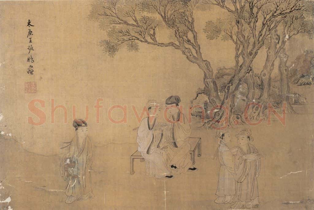 明 佚名《渔家乐》书画作品