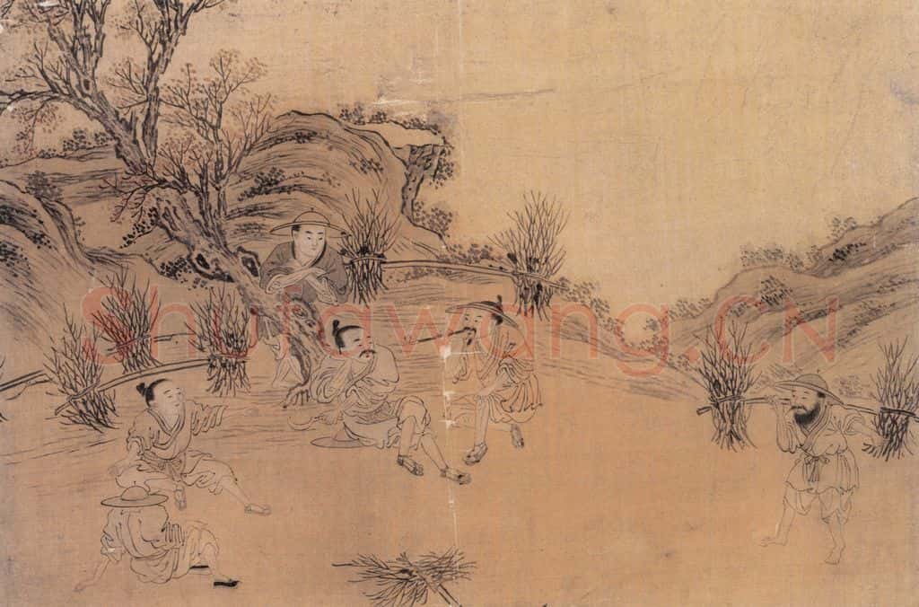 明 佚名《渔家乐》书画作品