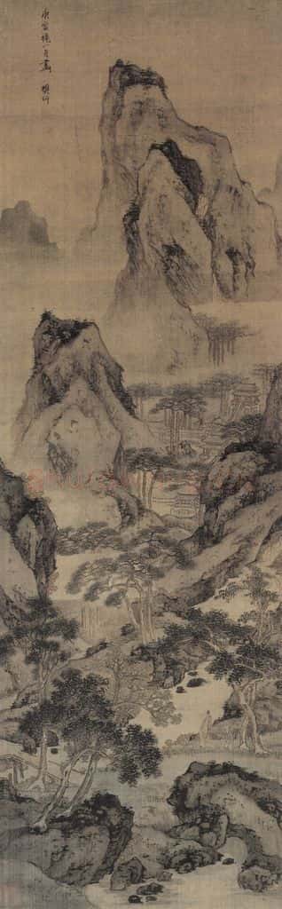 清 樊圻《溪山林壑图 》书画作品