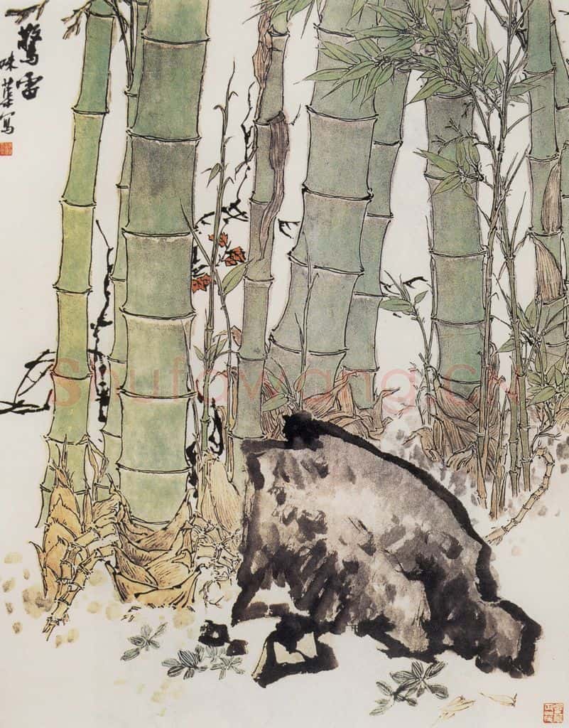 1962年 郭味蕖《惊雷》书画作品