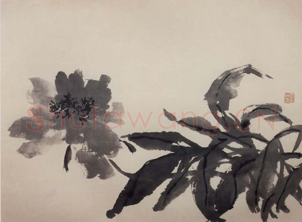 1970年 郭味蕖《水墨花卉册》书画作品