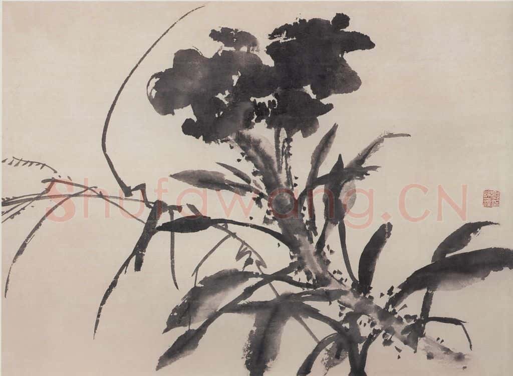 1970年 郭味蕖《水墨花卉册》书画作品
