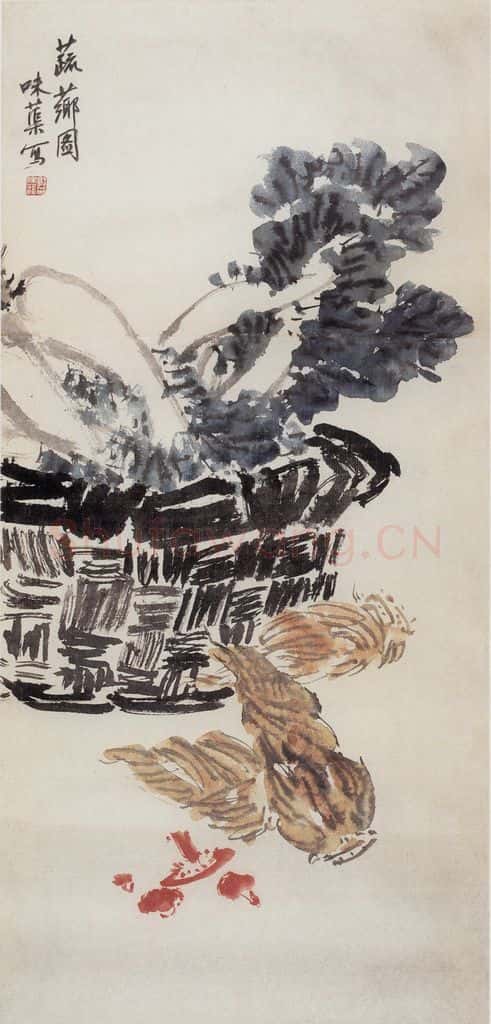 1960年 郭味蕖《蔬香图》书画作品