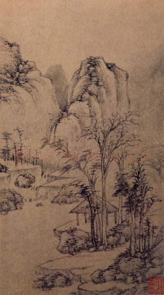 明 文徵明《山水册》书画作品