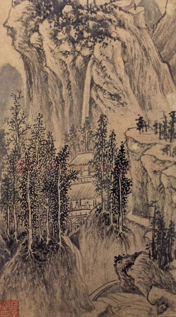 明 文徵明《山水册》书画作品
