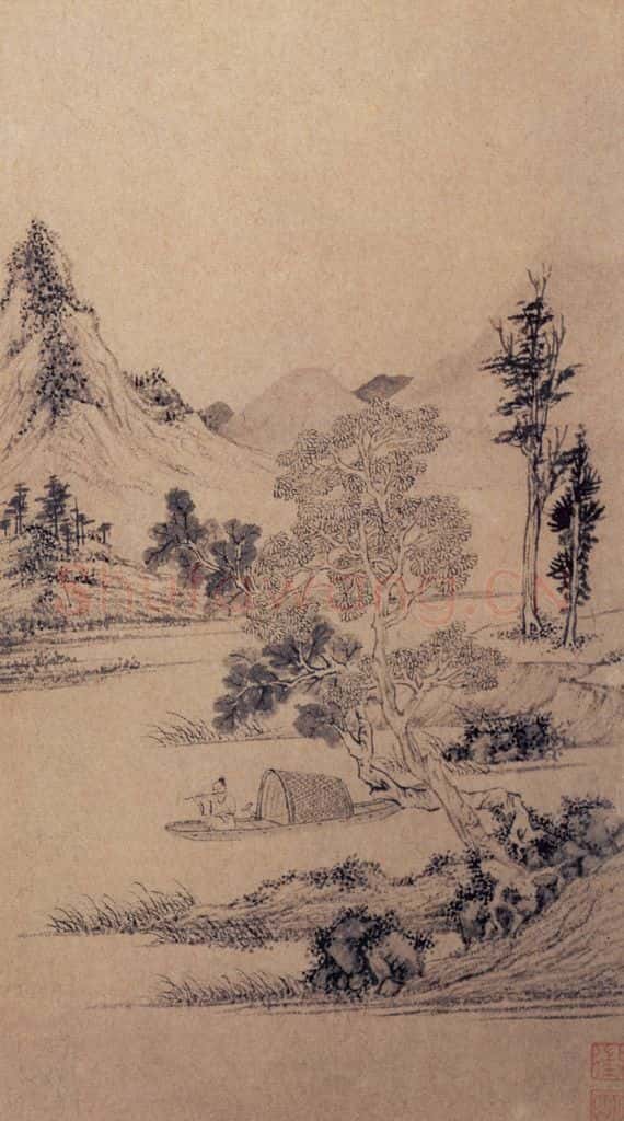 明 文徵明《山水册》书画作品