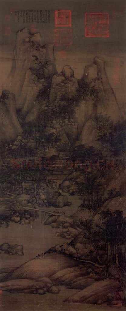五代 巨然 萧翼赚兰亭图 书画作品