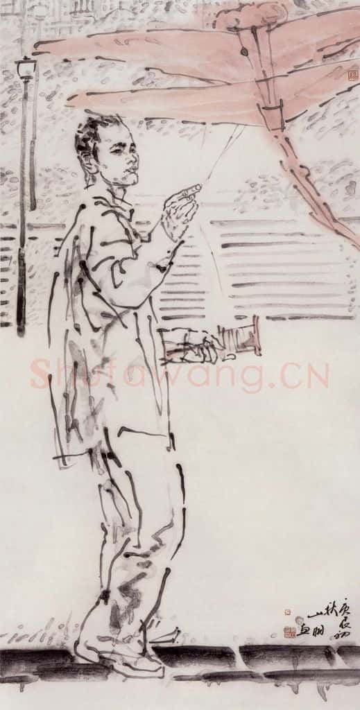 2000年 吴山明《秋硕》书画作品