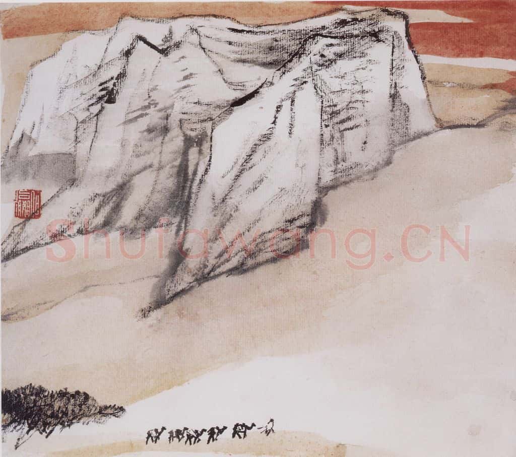 1993年 何海霞 天山行 书画作品