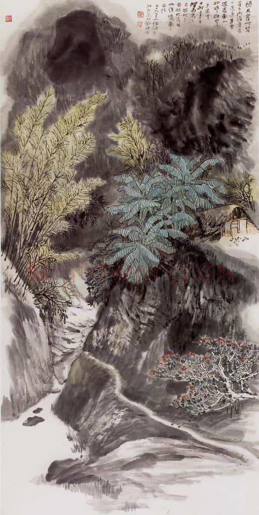 1987年 何海霞 海南探幽 书画作品