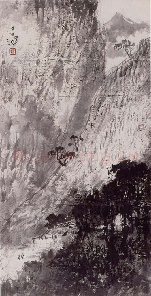 杨善深《山居图》书画作品