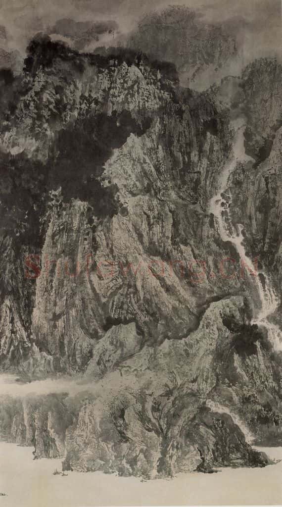 近现代 宋雨桂《长江明珠图》书画作品