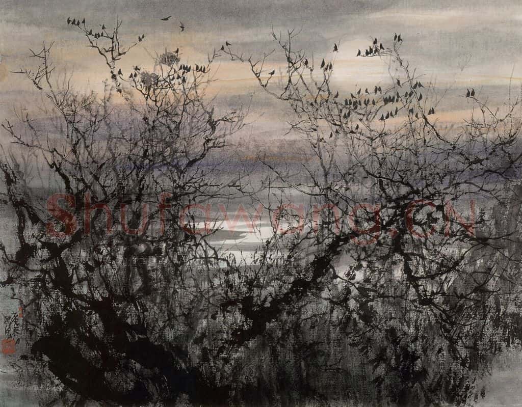 近现代 宋雨桂《菁山行》书画作品