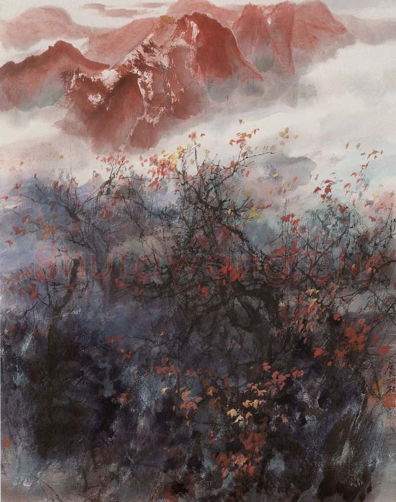 近现代 宋雨桂《菁山行》书画作品