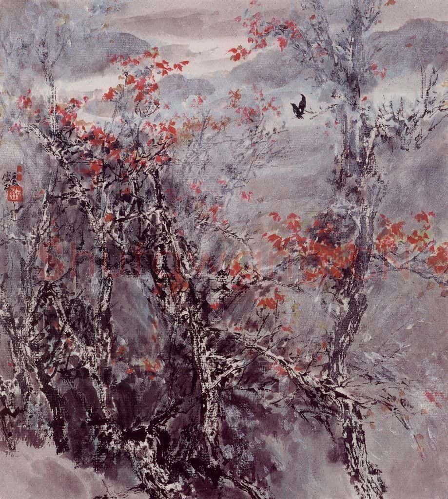 近现代 宋雨桂《菁山行》书画作品