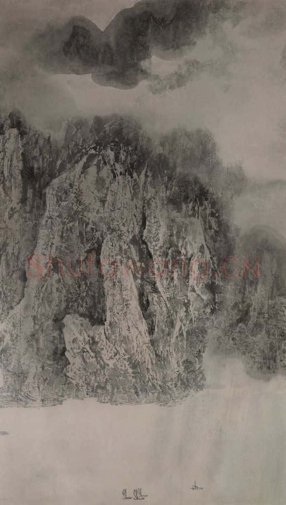近现代 宋雨桂《长江明珠图》书画作品