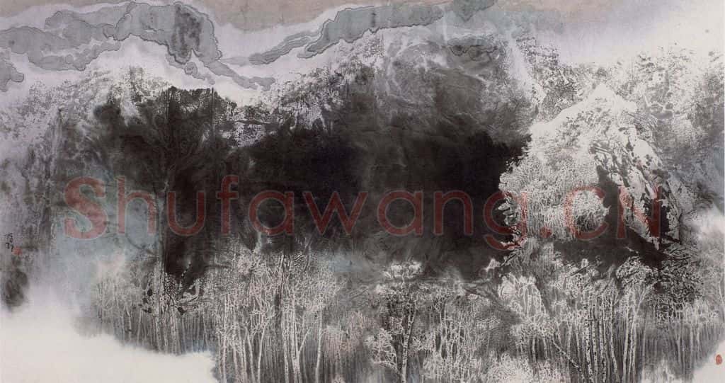 近现代 宋雨桂《腊月》书画作品