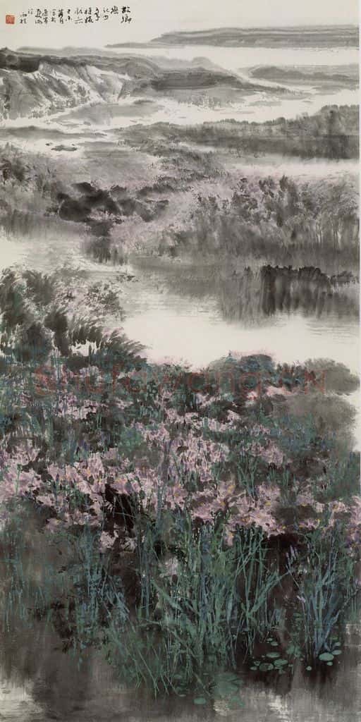 近现代 宋雨桂《乡恋》书画作品