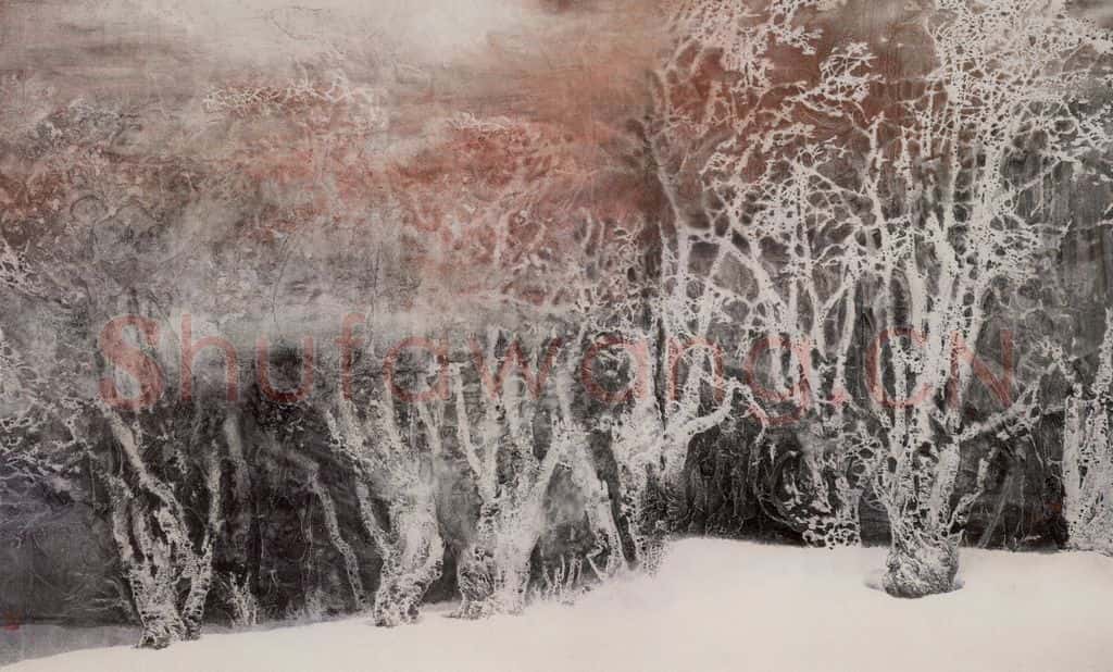 近现代 宋雨桂《晨光》书画作品