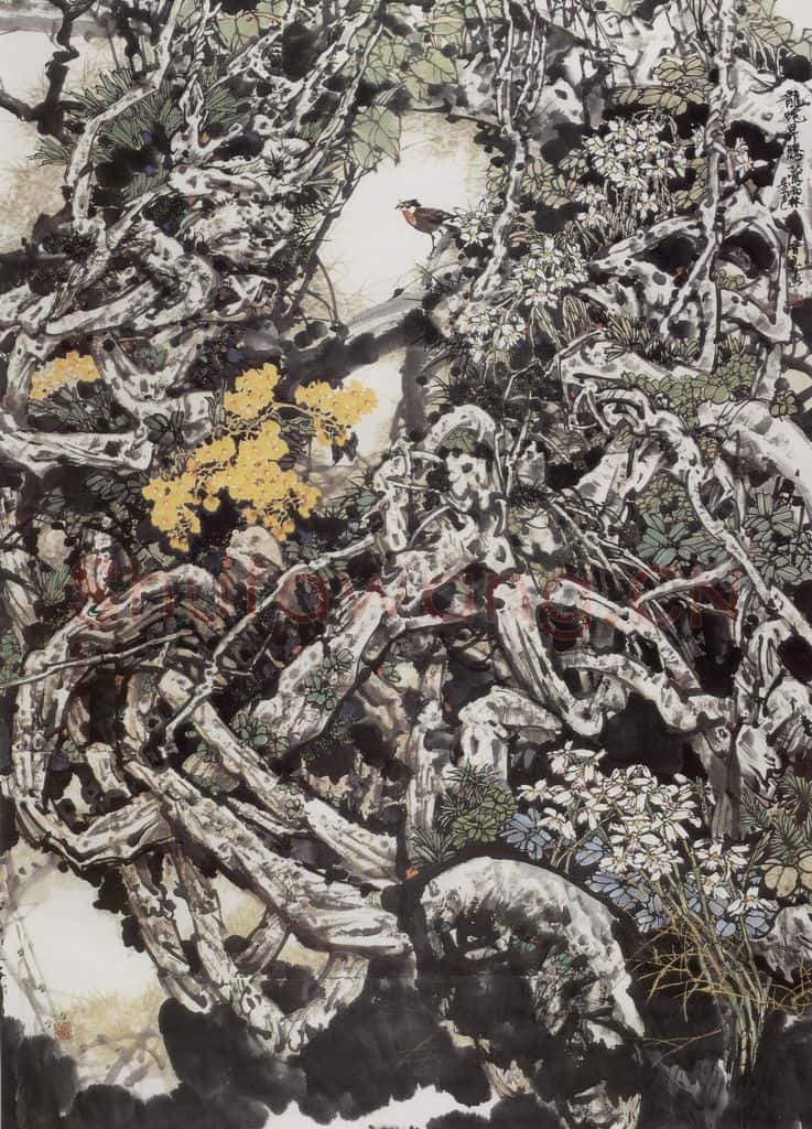 王晋元《龙蛇升腾》书画作品
