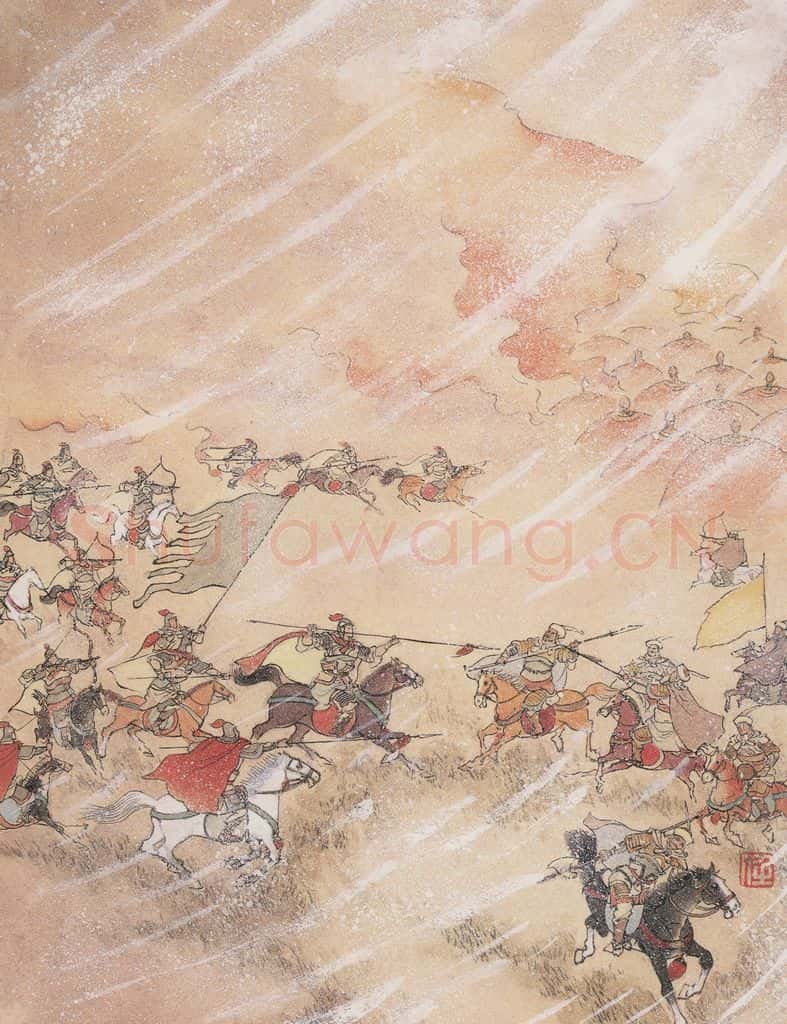 1985年 任率英《边塞诗》书画作品