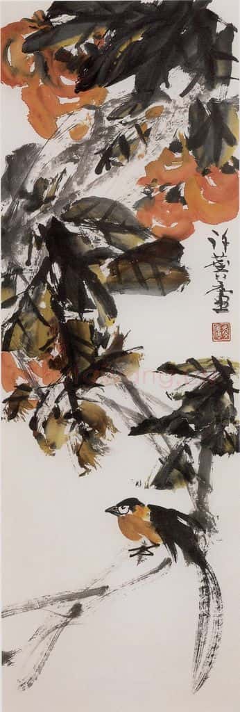 1976年 许麟庐 长寿图 书画作品